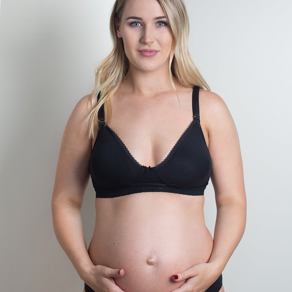 Full Coverage Seamless Nursing & Maternity Bra (D+ Cup Sizes) - Nude, S |  Motherhood Maternity